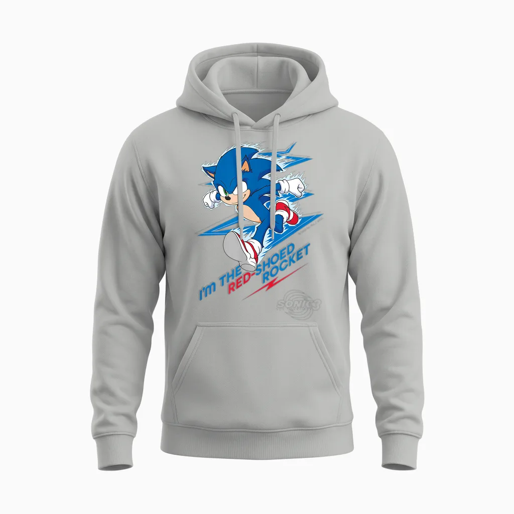 Sonic the Hedgehog: Movie 3 Unisex Hoodie in Ash