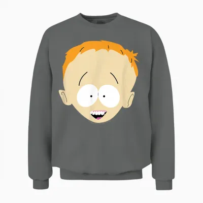 South Park Timmy Smile Face Halloween T-Shirt, Red, S Unisex Sweatshirt - Graphite Heather