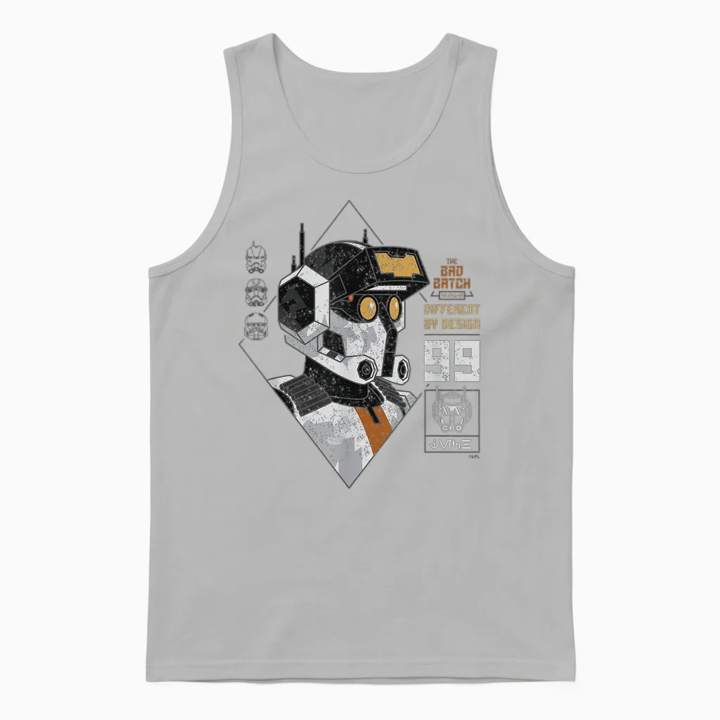 Star Wars the Bad Batch Tech Different by Design Unisex Tank Top in Ash