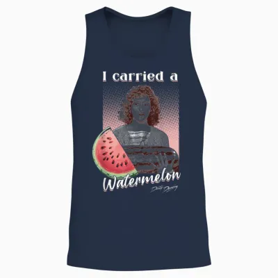 Dirty Dancing I Carried a Watermelon Photo Vintage Movie Unisex Tank Top - Navy