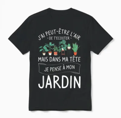 I May Have the Look of Listening to You Garden Unisex T-Shirt - Black