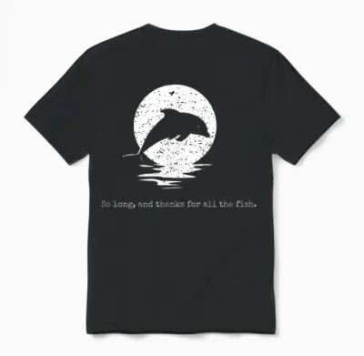 So Lang Und Vielen Dank Für Alle Fische – Vintage Distressed Unisex T-Shirt - Black