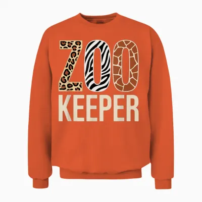 Zookeeper Costume Halloween Unisex Sweatshirt - Orange