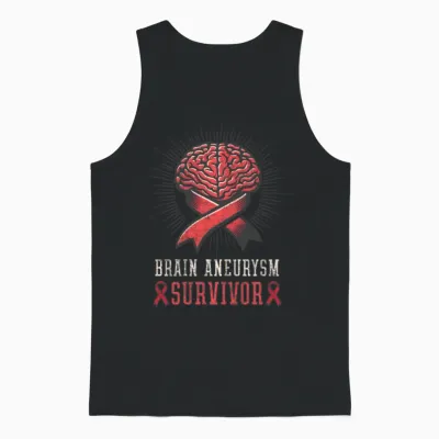 Brain Aneurysm Survivor Brain Aneurysm Survivor Unisex Tank Top - Black