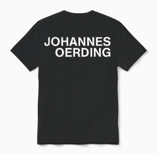 Johannes Oerding Merch Exclusive Unisex T-Shirt in Black