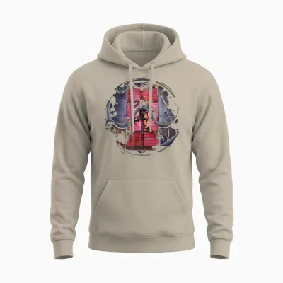 Official Lady Gaga Chromatica Cover Unisex Hoodie - Sand