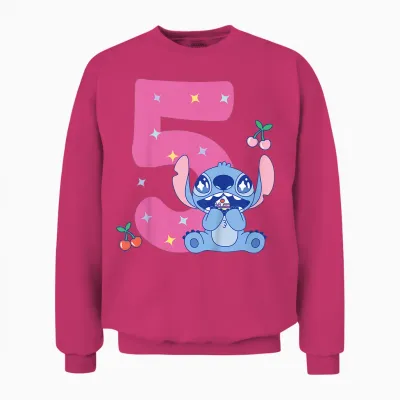 Lilo & Stitch 5 Birthday Unisex Sweatshirt - Heliconia