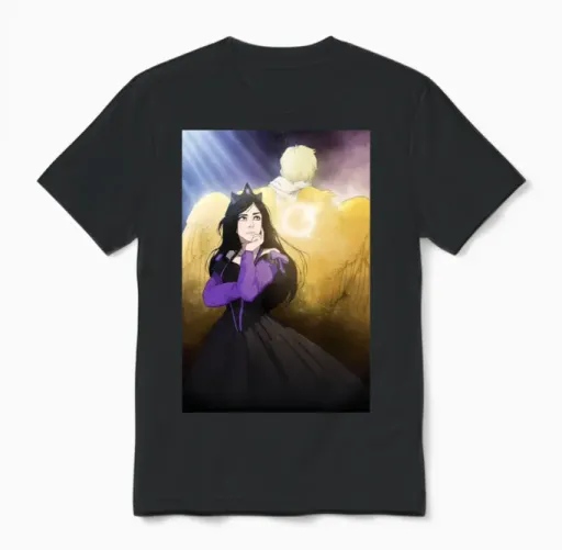 C&o: Aliyah and Siel Book Cover Unisex T-Shirt in Black