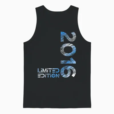 Limited Edition Jahrgang 2016 Junge Mädchen 10. Geburtstag Unisex Tank Top - Black