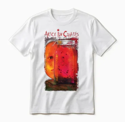 Alice in Chains Pot of Dirt T-Shirt, Black, S Unisex T-Shirt - White