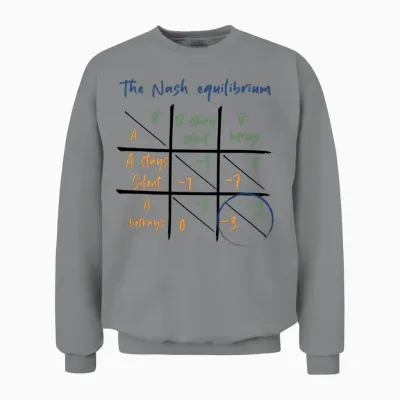 Nash Equilibrium - Game Theory from John Nash Unisex Sweatshirt - Sport Grey