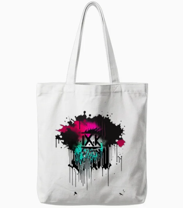 Street Culture Grunge Style Tote Bags in White