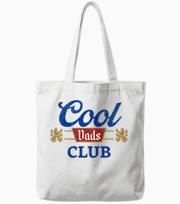 Vintage Cool Dads Club Father's Day from Daughter Son Tote Bags in White