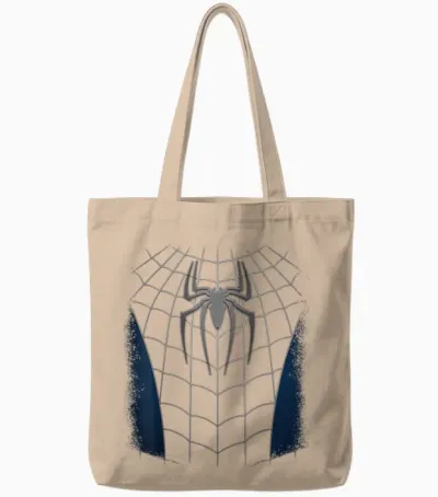 Marvel Friendly Neighborhood Spider-Man No Way Home Costume T-Shirt, Red Tote Bags - Natural
