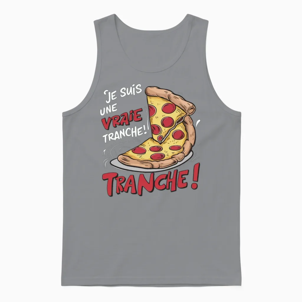 Funny T-Shirts Unisex Tank Top in Sport Grey