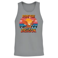 Ride the Dragon Unisex Tank Top - Sport Grey – 2