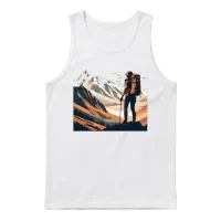 Hiking Girl & Outdoors Unisex Tank Top - White – 1