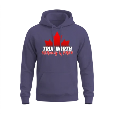 True North Strong & Free Unisex Hoodie - Heather Sport Dark Navy