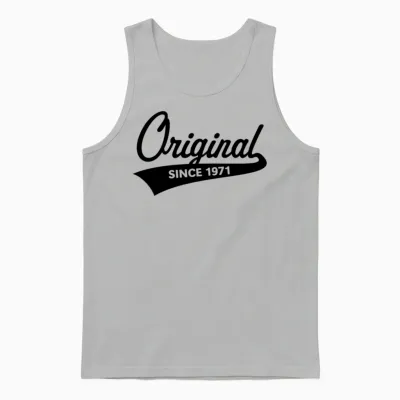 Original Since 1971 (year of Birth, Birthday / B) Unisex Tank Top - Ash