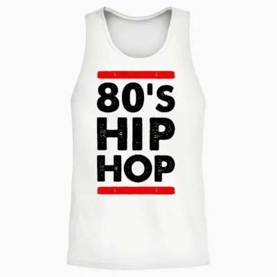 80 S Hip Hop Unisex Tank Top - White