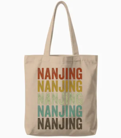 Nanjing China Retro Vintage Tote Bags - Natural