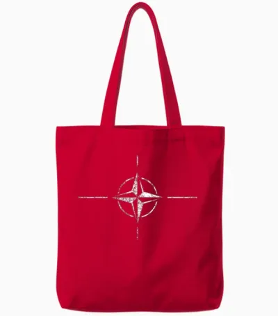 Nato Flagge Trend Vintage Design Tote Bags - Red