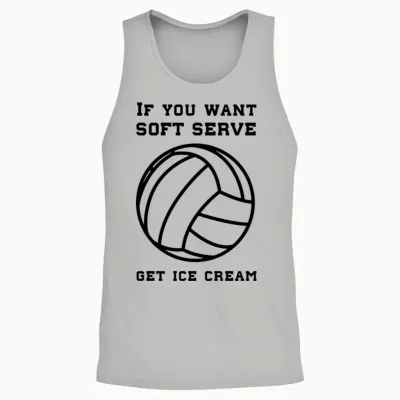 If You Want Soft Serve Get Ice Cream Unisex Tank Top - Ash