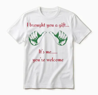 The Gift of Me Retro Unisex T-Shirt - White