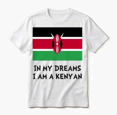 Dream Kenyan Run Runner Funny Unisex T-Shirt - White