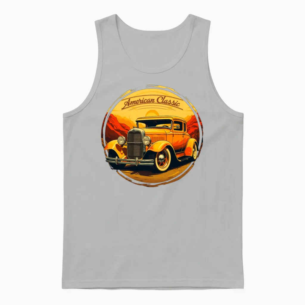 Ford Model a Retro - Modartr-Yelfp Unisex Tank Top in Ash