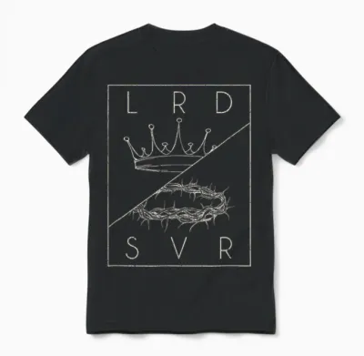 Vintage Retro Jesus Christian Lord & Savior Graphic Unisex T-Shirt - Black