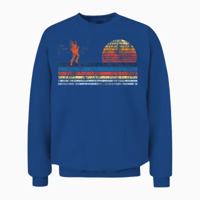 Saxophone Retro Vintage Unisex Sweatshirt - Royal