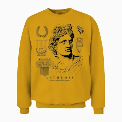 Greek Gods Aesthetic Art Unisex Sweatshirt - Gold