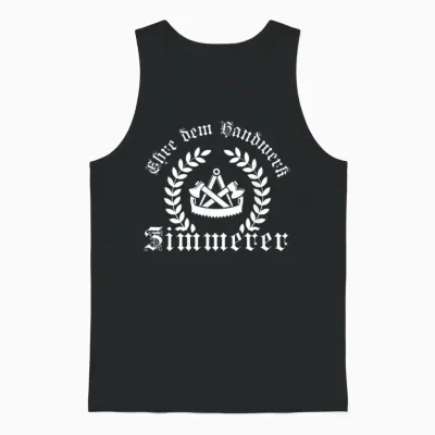 Ehre Dem Handwerk - Zimmerer ährenkranz Mit Zunftzeichen Unisex Tank Top - Black