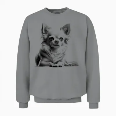 Süßer Chihuahua in Liegender Poser Unisex Sweatshirt - Sport Grey