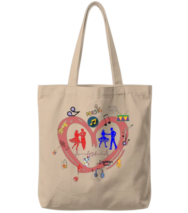 The True Meaning of Music β Lovers Tote Bags - Natural