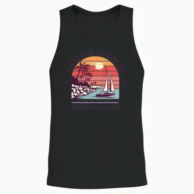 Waves Are Calling 1 Unisex Tank Top - Black