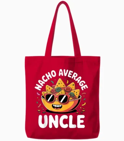 Funny Uncle Design for Uncle Men First Time Uncle New Uncle Tote Bags - Red