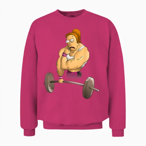 Mademark X Rick and Morty - Rick and Morty Shirt Summer's Gym Unisex Sweatshirt - Heliconia