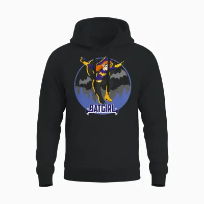Dc Super Hero Girls Batgirl in Gotham Unisex Hoodie - Black