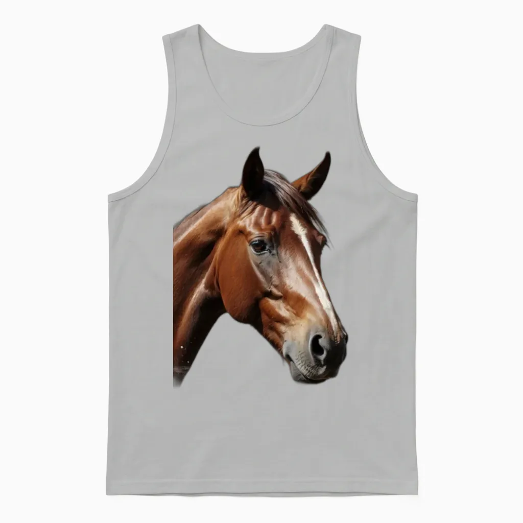 Horse Rise - Lovers Unisex Tank Top in Ash