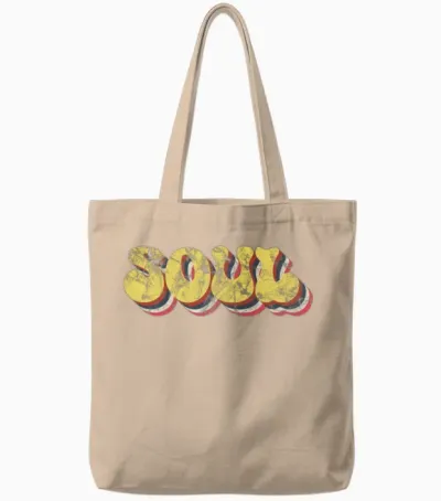 Soul Retro Tote Bags - Natural
