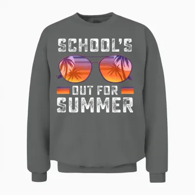 Peace Out Kindergarten Happy Last Day of School Ti Unisex Sweatshirt - Graphite Heather