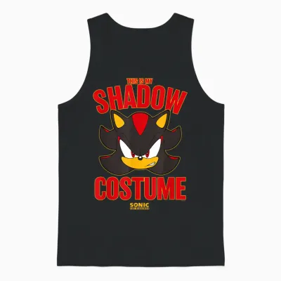 Sonic the Hedgehog Halloween This Is My Shadow Costume Unisex Tank Top - Black