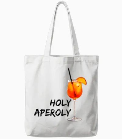 Holy Aperoly Official Club Member Party Fun for Fans T-Shirt, White Tote Bags - White
