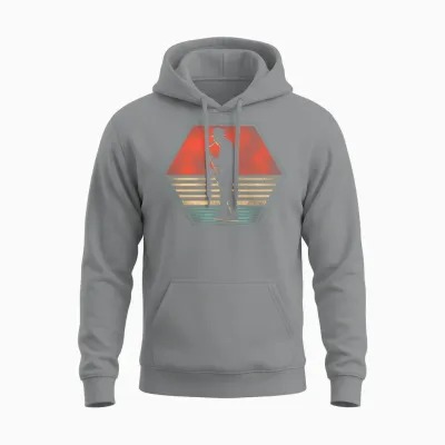 Saxophone Retro Vintage Unisex Hoodie - Sport Grey