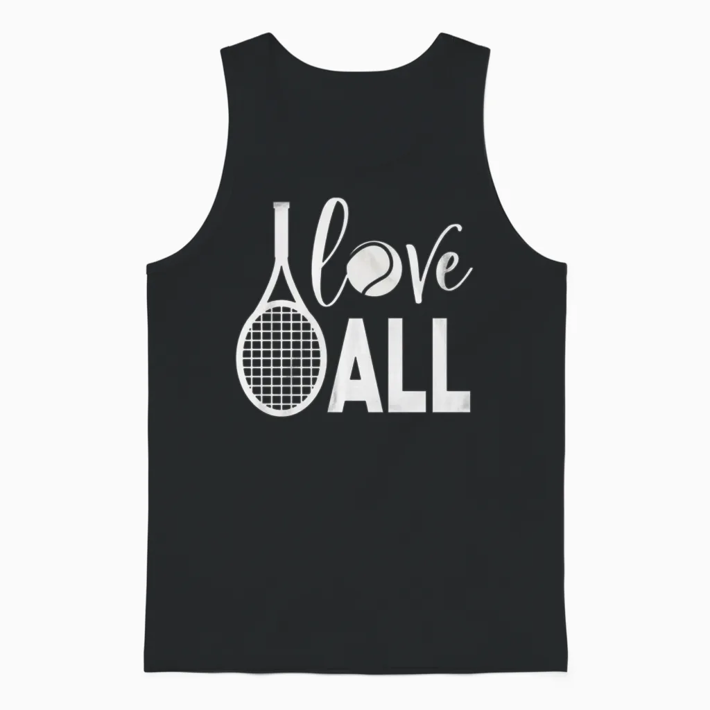 Love Ball Funny Unisex Tank Top in Black