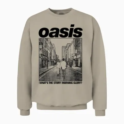 Oasis Amazon Exclusive Wtsmg in White Unisex Sweatshirt - Sand