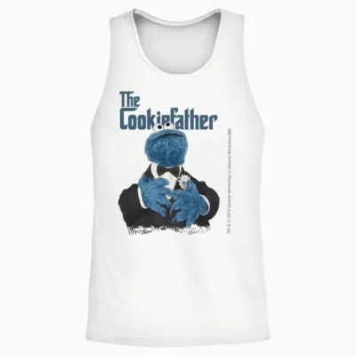 Sesame Street the Cookiefather Unisex Tank Top - White