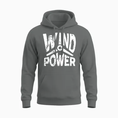 Wind Renewable Energy Windtech Windmill Enthusiast Unisex Hoodie - Graphite Heather